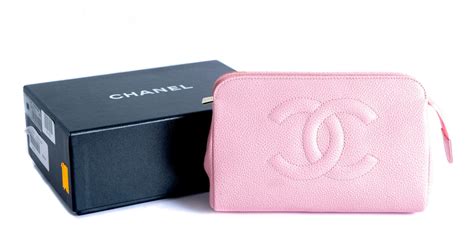 pink chanel makeup bag|Chanel makeup bag free gift.